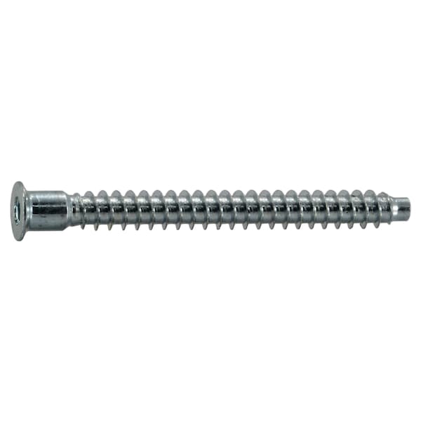 Midwest Fastener Wood Screw, M7, 70 mm, Zinc Plated Steel Flat Head Hex Drive, 10 PK 38551 - main